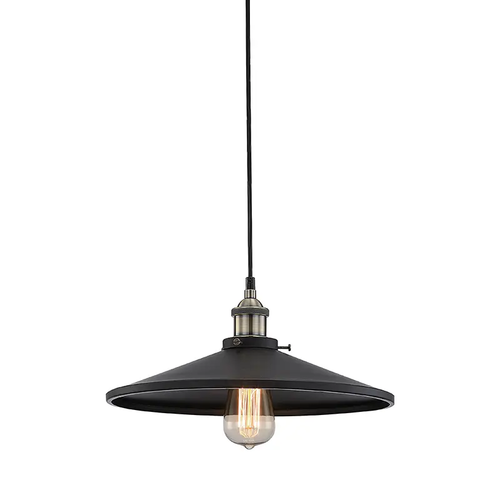MATT BLACK PAINTED BELL 1XE27 METALIC HIPPOLYTE