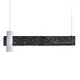 ВИСЯЩА ЛАМПА ЛЕД ЛЕД 1XGU10+ 18W LED 3000K 1440LM ЦВЯТ.ЧЕРНО МРАМУР МЕТАЛНО 90Χ7ΧΗ120CM LINEA