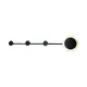 ^WALL MOUNTED LIGHTING LED 7W 3000K 560LM BLACK METALLIC 70Χ7Χ15CM VALENTINO