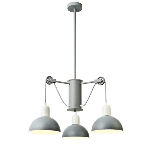 NETTO ПЕНДЕЛ 3XE14 СИВ/БЯЛ МЕТАЛ D58XH85CM CEZANNE