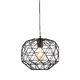 PENDANT 1ΧΕ27 METAL BLACK GRID Φ30ΧΗ130CM ALADDIN