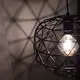 PENDANT 1ΧΕ27 METAL BLACK GRID Φ30ΧΗ130CM ALADDIN - изображение 2
