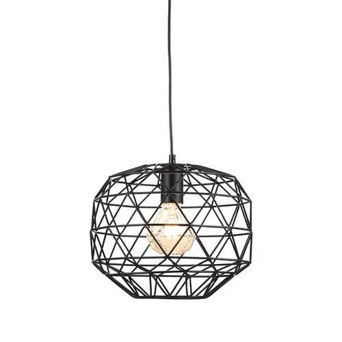PENDANT 1ΧΕ27 METAL BLACK GRID Φ30ΧΗ130CM ALADDIN - изображение 4