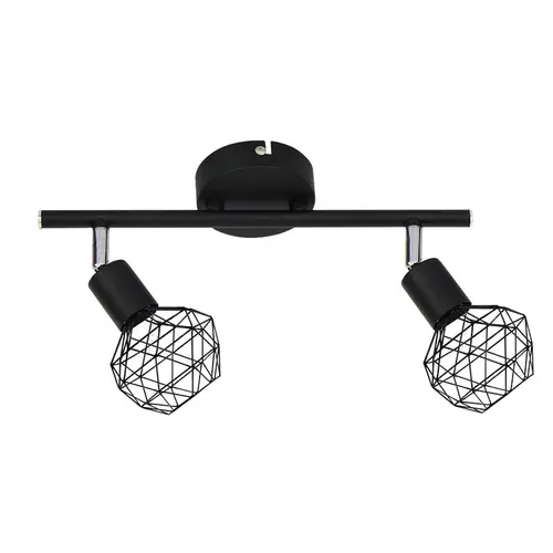 SPOT 2XE14 BLACK GRID ALADDIN