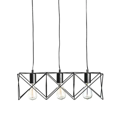 PENDANT METAL BLACK 3ΧE27 ANDY