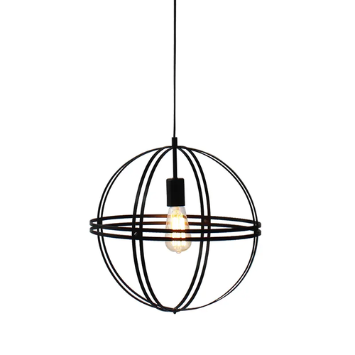 PENDANT D40 1XE27 CIRCLE METALLIC SIRENA