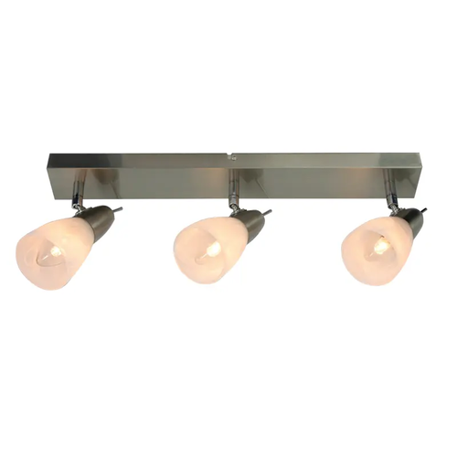 NETTO SPOT ΙΙΙ GLASS BRASS 3Χ40W E14 KAMET