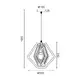 PENDANT LUMINAIRE 1ΧΕ27 LIGHT BROWN LEATHER MDF D34XH100CM TRITON - изображение 2