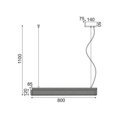 ^ПЕНДЕЛ LED 11W 3000K  1180LM 