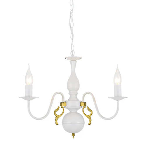 NETTO PENDANT 3XE14 METAL PATINΑ GOLD Φ50ΧH93,5CM VELVET