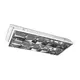 # ОСВЕТИТЕЛНО ТЯЛО ДВОЙНО ПАРАБОЛИЧНО ЗА LED T8 1500mm