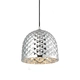 NETTO PENDANT 1XE27 CHROME GLASS POLYGON Φ24ΧΗ120CM