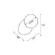 ^WALL LIGHTING 1XG9 NATURAL CEMENT+WHITE GLASS 19Χ12Χ12CM VENUS - изображение 2