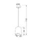 PENDANT 1XE27 CEMENT ASSYMETRIC 15,5Χ15,5ΧΗ120CM ELTON - изображение 2