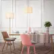 PENDANT LAMP NATURAL WOOD BEIGE FABRIC SHADE 1XΕ27 H56CM D27CM CLIFF - изображение 2