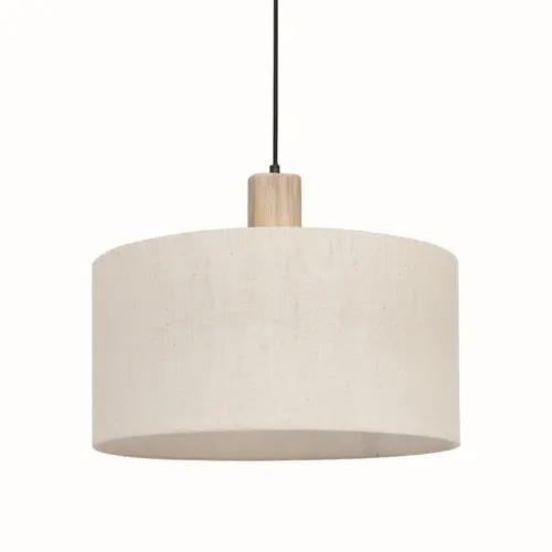ПЕНДЕЛ 1ΧΕ27 CHIOS КРЕМ ТЕКСТИЛ+ ДЪРВО D45XH140CM - изображение 4