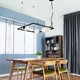 ^PENDANT L/F 4ΧG9 QUADRO BLACK METAL + WHITE GLASS 58Χ58Χ120CM - изображение 2