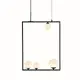 ^PENDANT L/F 4ΧG9 QUADRO BLACK METAL + WHITE GLASS 49Χ12Χ120CM - изображение 4