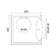^WALL L/F 1xG9 QUADRO METAL BLACK + WHITE GLASS 22Χ15Χ20CM - изображение 2
