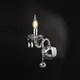 NETTO WALL LUMINAIR 1XE14 TINT CRYSTAL + CHROME METAL 20X32CM TULIA