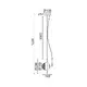 ^PENDANT LIGHTING 1ΧG9 BRASS/BLACK METAL+ GLASS 14Χ20ΧΗ122CM HYDRA - изображение 2