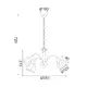 PENDANT METAL 3XE14 CHROME BYRON - изображение 2