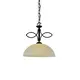 PENDANT 1ΧΕ27 HONEY GLASS+BROWN-GOLD METAL ELECTRA