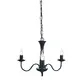 PENDANT 3XE14 METAL BLACK Φ49,5ΧΗ89,5CM KNOSSOS