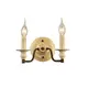 ^WALL MOUNTED LUMINAIRE 2XE14 ANTIQUE/RUST 28X14X16CM LYON