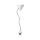 NETTO SUSPENSION WIRE WHITE METAL BASE & BLACK AND WHITE FABRIC CABLE