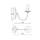 WALL MOUNTED 1XE14 METAL PATINΑ GREEN 25Χ15,5Χ20CM ACCRA - изображение 2