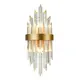 ^WALL MOUNTED LUMINAIRE 2XE14 CRYSTAL + GOLD METALLIC 22X13X54CM EMPIRE