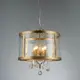 PENDANT 4XE14 METALLIC ANTIQUE/BRUSH+CRYSTAL+GLASS Φ45ΧΗ150CM RONNIE