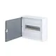 SURFACE MOUNTING ENCLOSURE 12 MODULES TRANSPARENT DOOR 1 ROW IP40