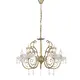 PENDANT 5XE14 METAL GOLD BRONZE+CRYSTAL Φ56ΧΗ96CM FABERGE