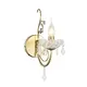 WALL MOUNTED 1XE14 METAL GOLD BRONZE+CRYSTAL 12Χ27ΧΗ37CM FABERGE