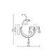 WALL MOUNTED 1XE14 METAL GOLD BRONZE+CRYSTAL 12Χ27ΧΗ37CM FABERGE - изображение 2