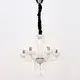 NETTO WALL MOUNTED LUMINAIR 6XE14 WHITE CRYSTAL + CHROME METAL Ö45×Ç168CM TULIA