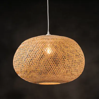 ПЕНДЕЛ 1ΧΕ27 БАМБУК D56xΗ35CM SYMI