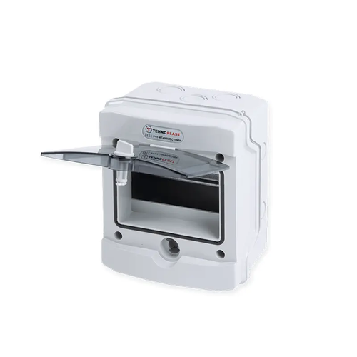 N6D SURFACE MOUNTING 6 MODULES 1 ROW TRANSPARENT DOOR IP65