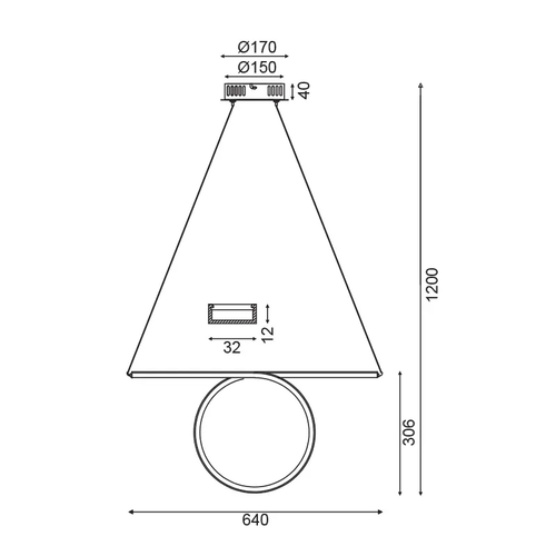 NETTO PENDANT LIGHTING LED 32W 3000K 1920LM WHITE ALUMINUM 64Χ17ΧΗ120CM ZERO - изображение 3