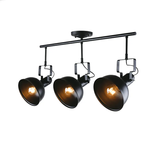 ТАВАННА СВЕТЛИНА 3ΧΕ27 ЧЕРЕН МЕТАЛЕН Φ18X80XH41cm RIVIERA