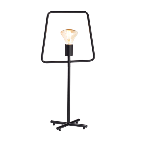 NETTO TABLE LIGHT 1XE27 BLACK METAL 30Χ23ΧΗ63CM