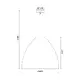 ВИСЯЩА ЛАМПА 1ΧΕ27  ТРЪСТИКА Φ45ΧH119CM OIA - изображение 2