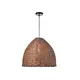 ВИСЯЩА ЛАМПА 1ΧΕ27 КАФЯВА ТРЪСТИКА Φ45ΧH119CM OIA