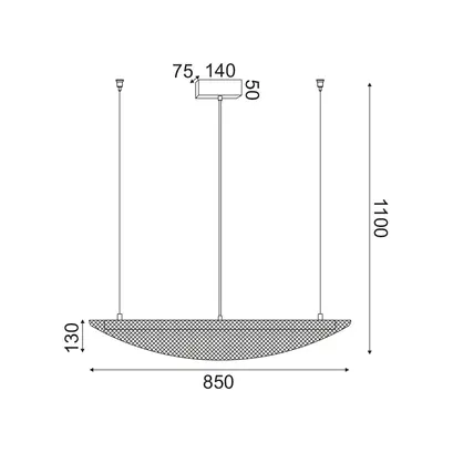 ^ПЕНДЕЛ LED 18W 3000K  1960LM 