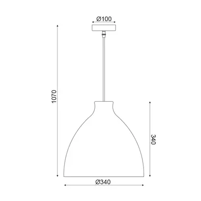 ВИСЯЩА ЛАМПА  1ΧΕ27 КАФЯВА ТРЪСТИКА  Φ34ΧΗ107CM OIA