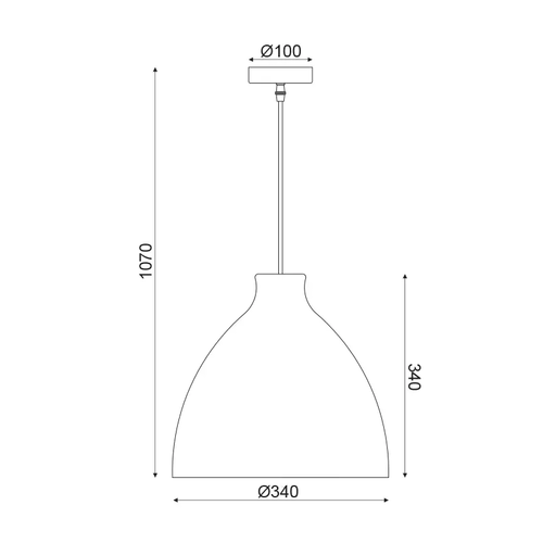 ВИСЯЩА ЛАМПА  1ΧΕ27 КАФЯВА ТРЪСТИКА  Φ34ΧΗ107CM OIA - изображение 2