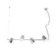 NETTO PENDANT LIGHTING 4ΧE14 CHROME METAL 27Χ102ΧΗ120CM AYRAN