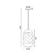 ^PENDANT LUMINAIRE 1XE27 RATTAN + WOOD D20XH120CM COCONUT - изображение 2